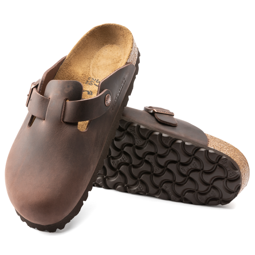 Birkenstock Boston women's habana leather clog