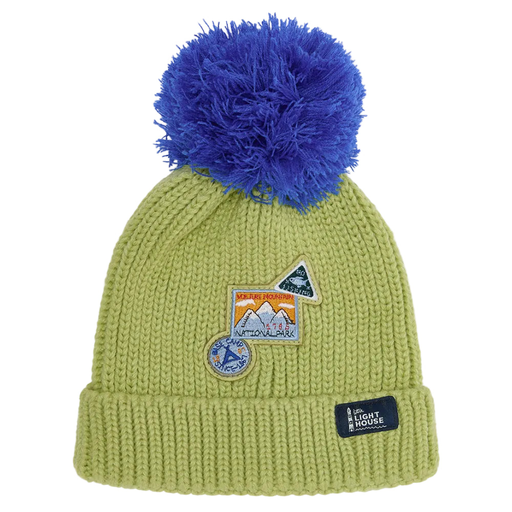 Lighthouse Boys Bobble Hat Bobbie Soft Lime