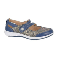 Boulevard women's navy sparkle print wide-fit shoe
