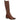Caprice women's cognac leather boot with zip
