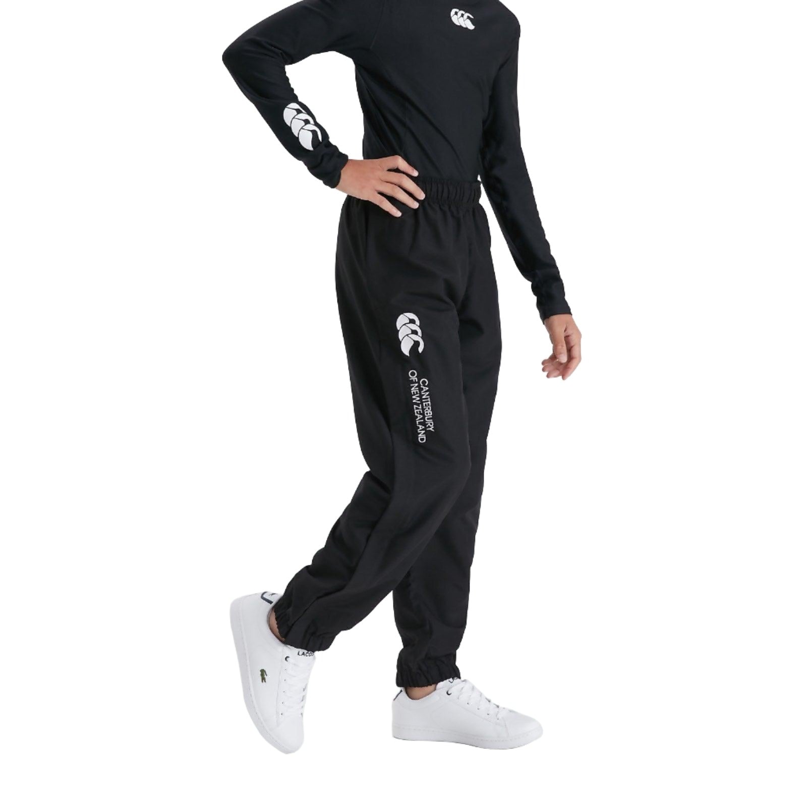 Canterbury kids' black cuffed-hem stadium pants