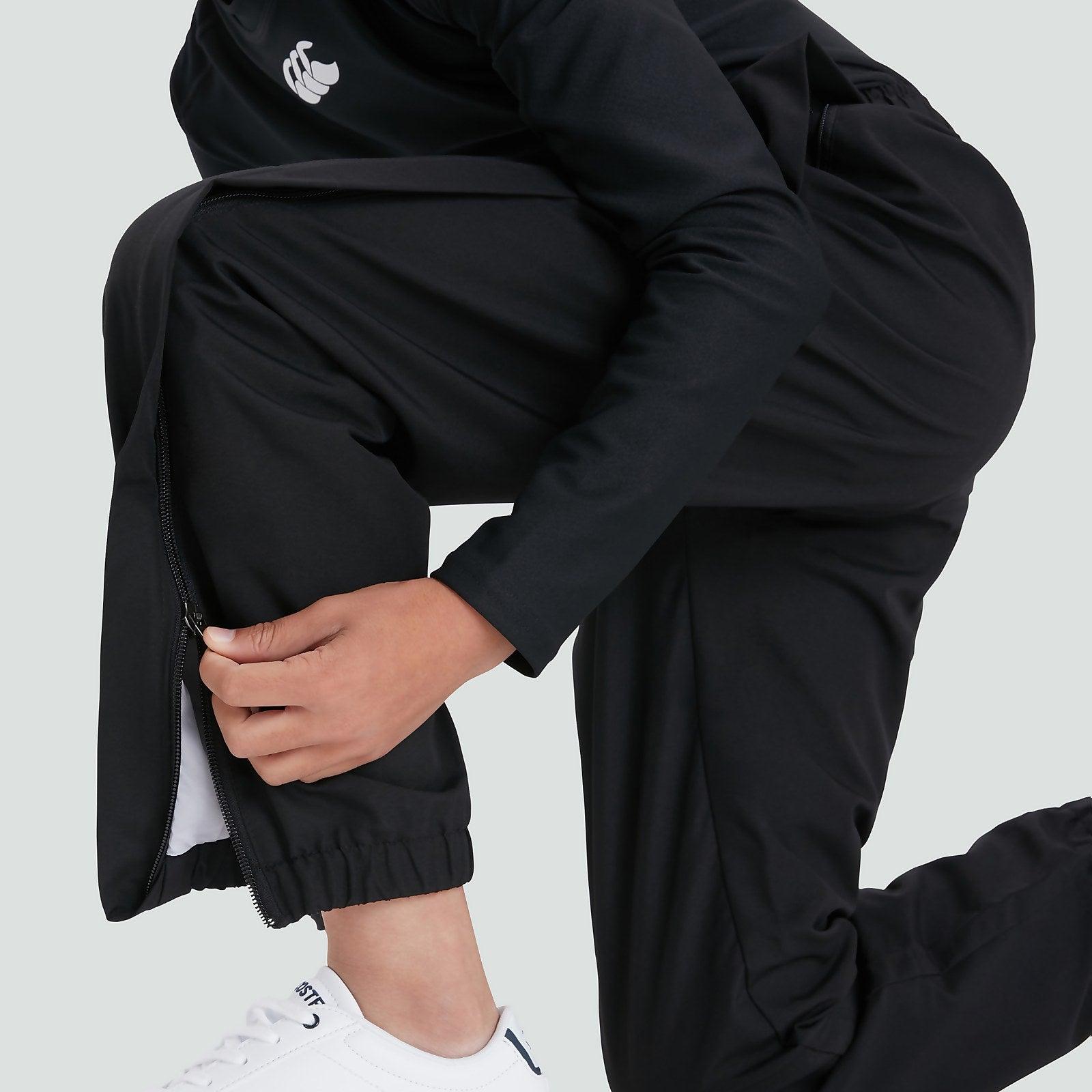 Canterbury kids' black cuffed-hem stadium pants