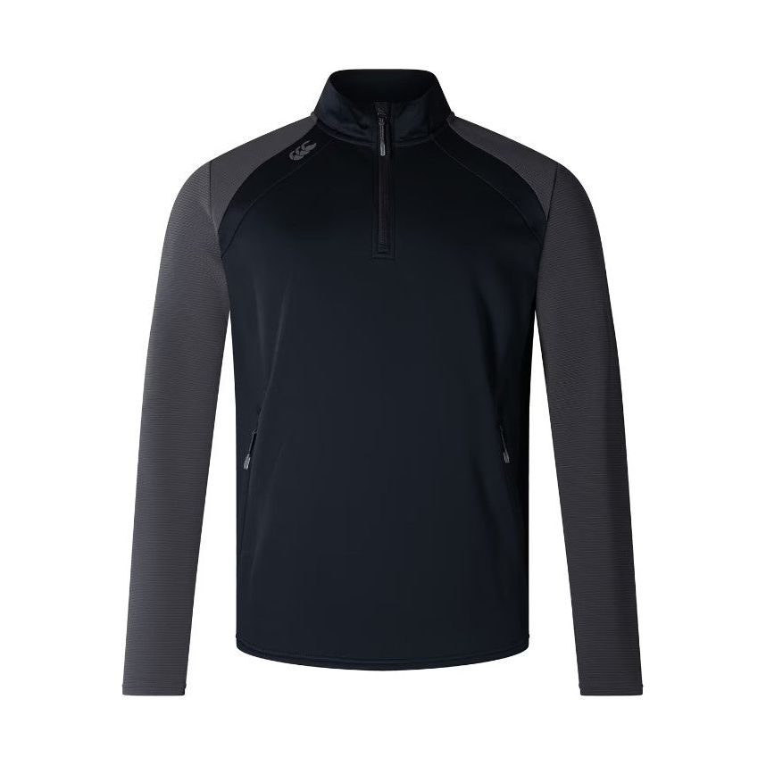 Canterbury Elite men's black quarter-zip top
