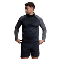 Canterbury Elite men's black quarter-zip top