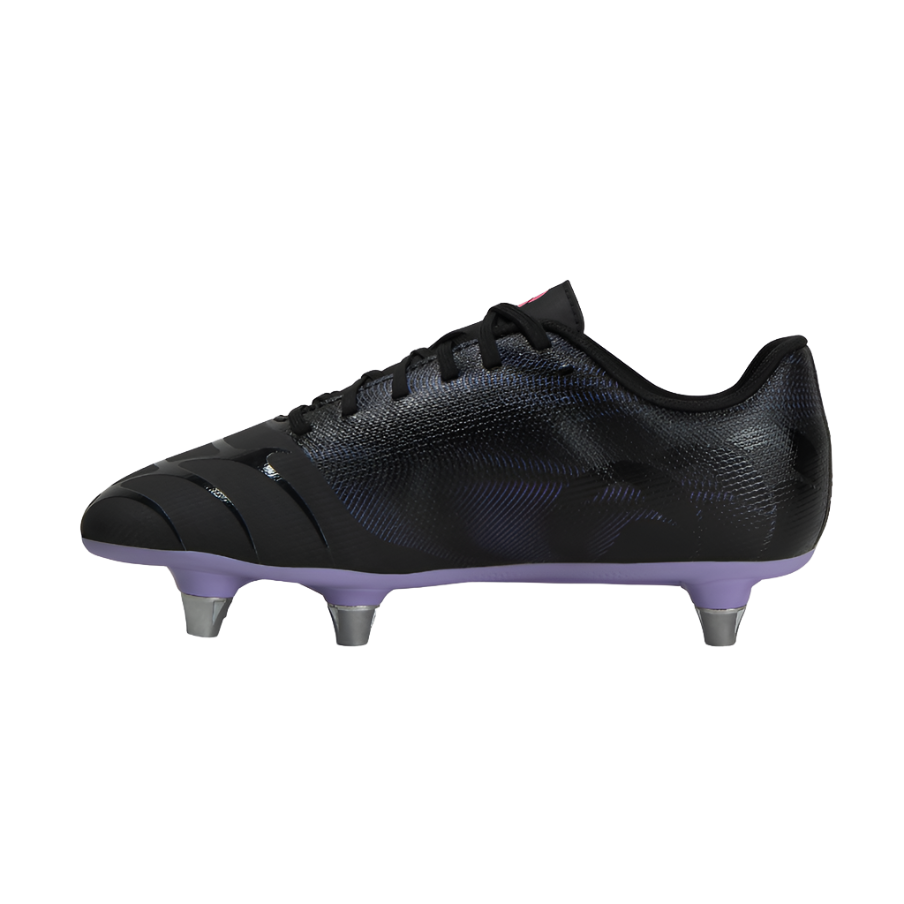 Canterbury Kids Rugby Boots Phoenix Genesis Team SG JU Black Purple