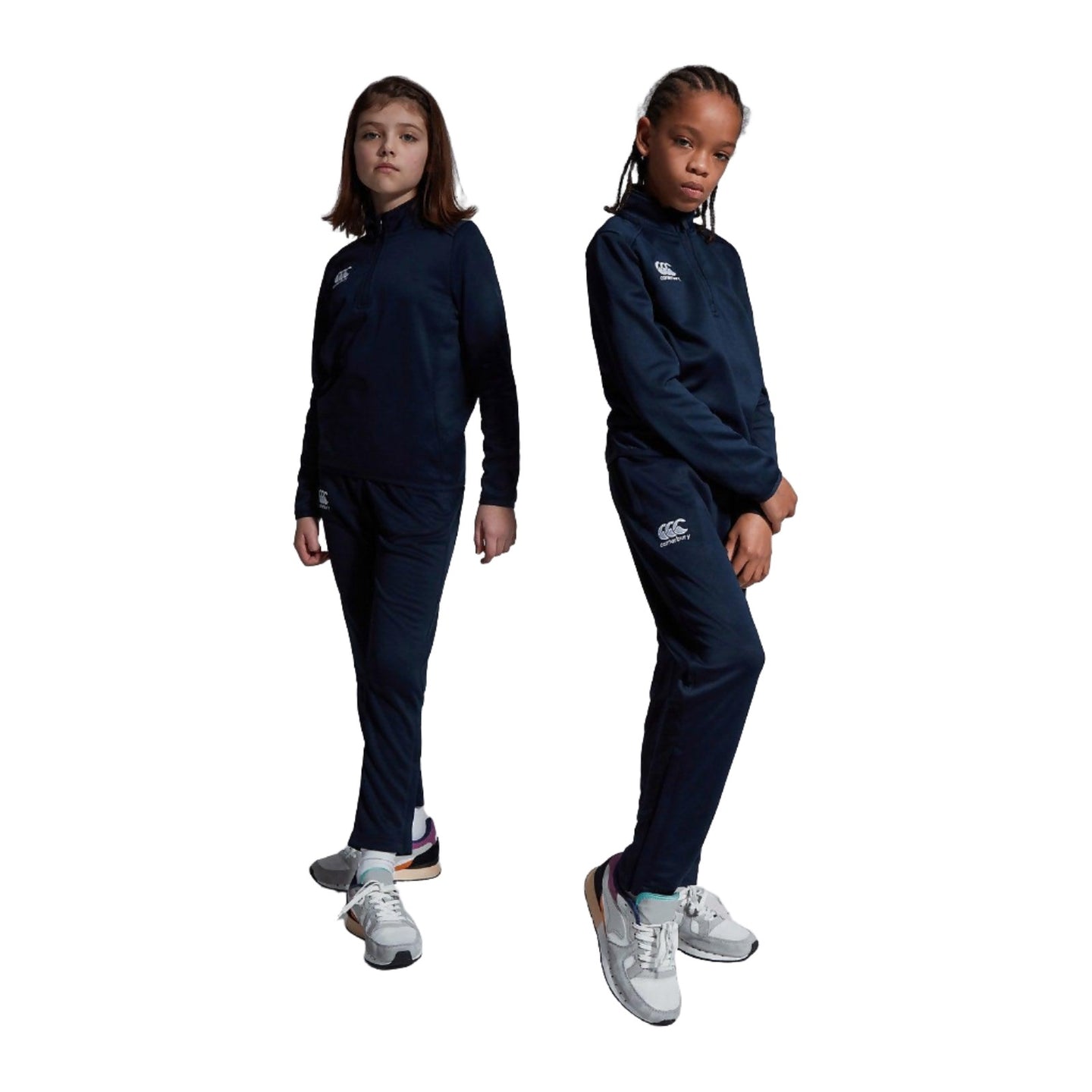 Canterbury Kids Stretch Tapered Poly Knit Navy - Donaghys