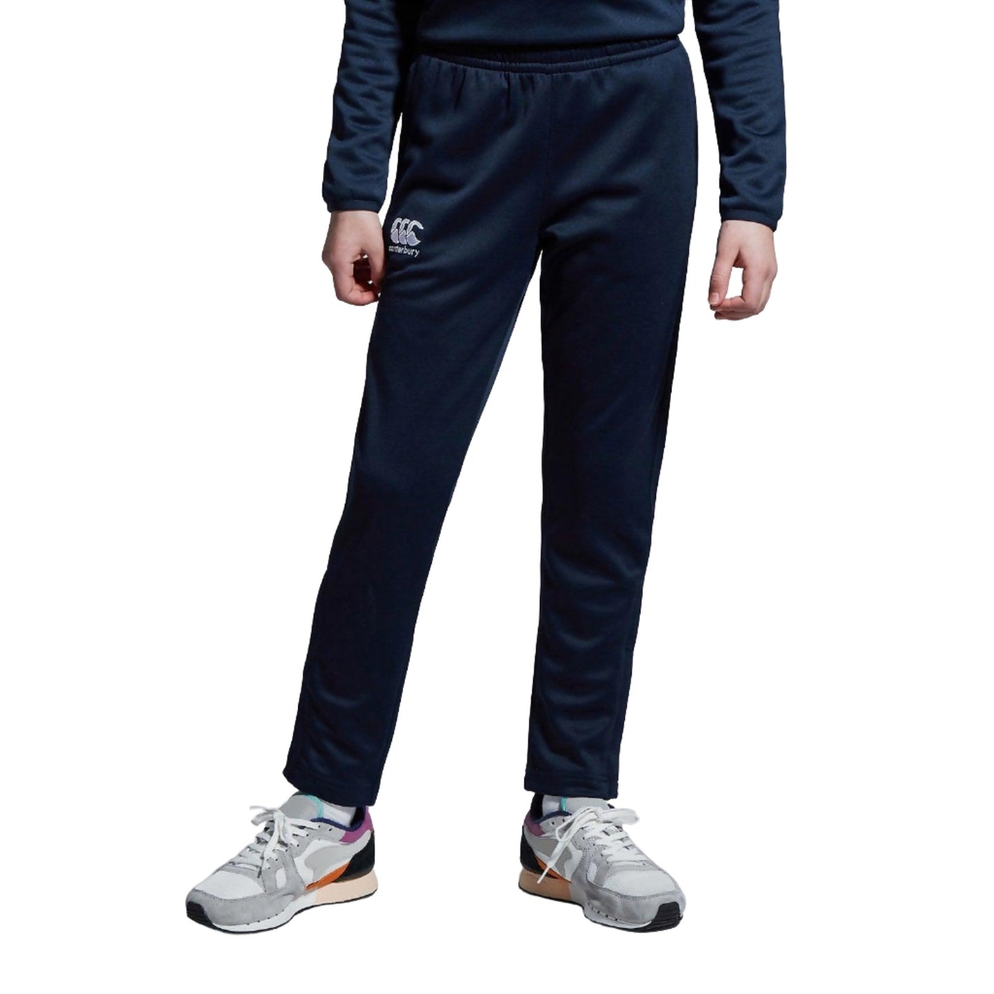 Canterbury Kids Stretch Tapered Poly Knit Navy - Donaghys