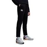 Canterbury Kids Stretch Tapered Poly Knit Black - Donaghys
