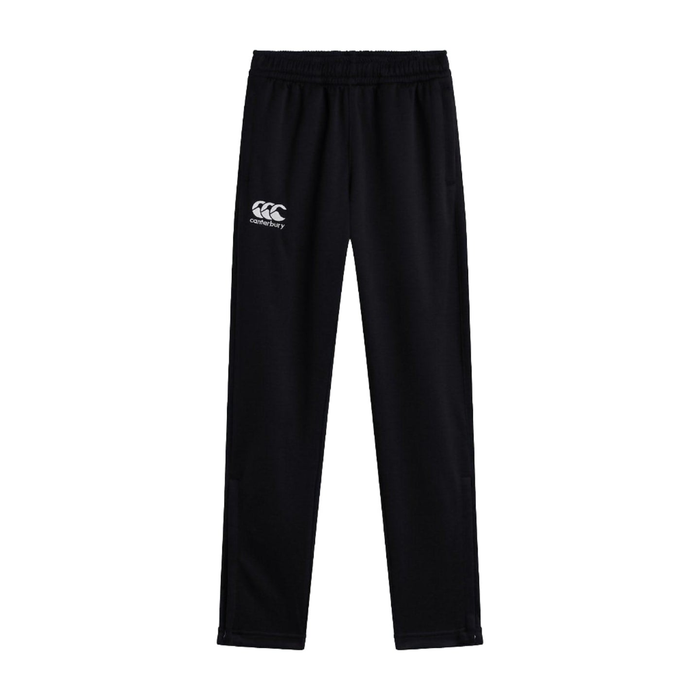 Canterbury Kids Stretch Tapered Poly Knit Black - Donaghys