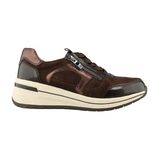 Caprice Womens Trainer 9-23300-44 Dark Brown Comb