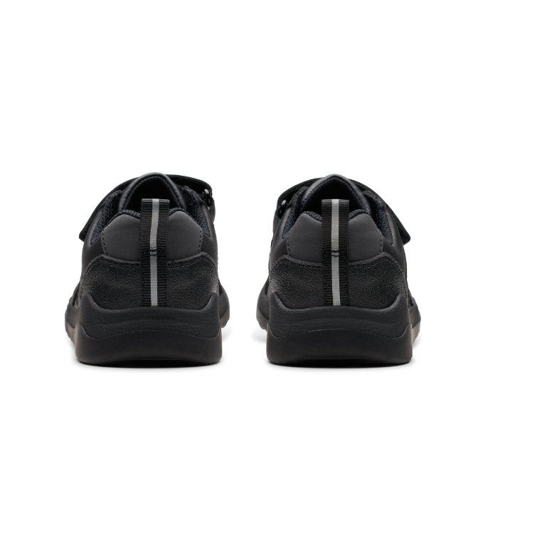 Clarks Boys Shoe Daze Bright K Black Leather