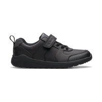 Clarks Boys Shoe Daze Bright K Black Leather