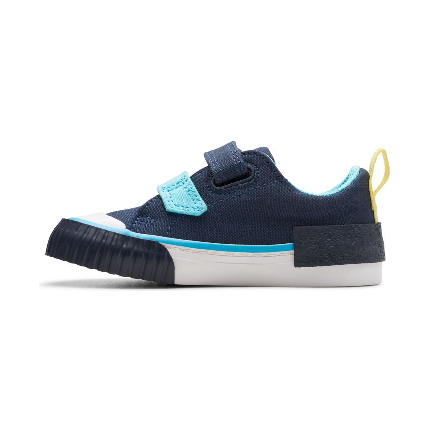 Clarks Boys Shoe Foxing Tail T Navy Combi