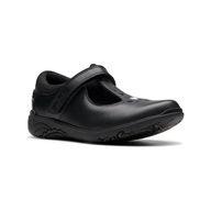 Clarks Girls Shoe Relda Gem K. Black Leather
