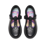 Clarks Girls Shoe Relda Gem K. Black Leather