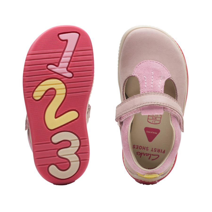 Clarks dusty pink shoes clearance