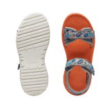 Clarks Girls Sandal Surfing Tide K Grey - Donaghys