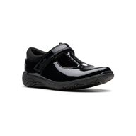 Clarks Girls Shoe Relda Gem K. Black Patent