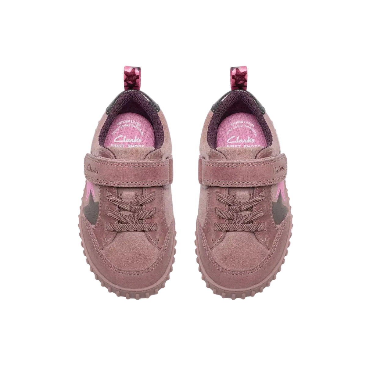Clarks Girls Trainer Cove Go T Dusty Pink Combi