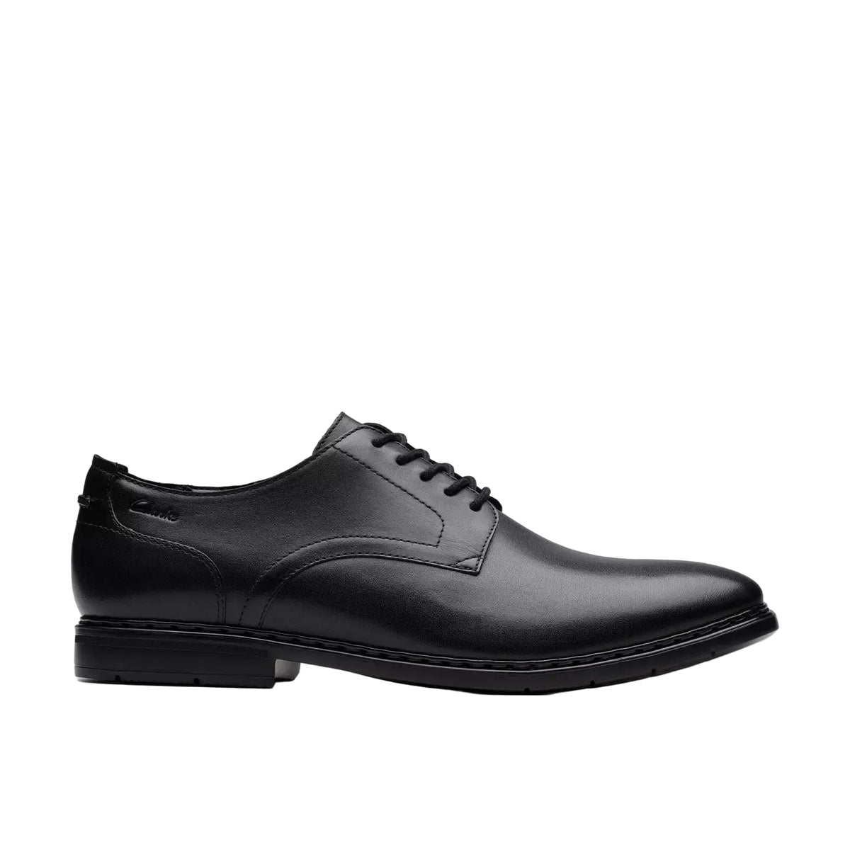 Clarks men's Banbury black derby school shoes