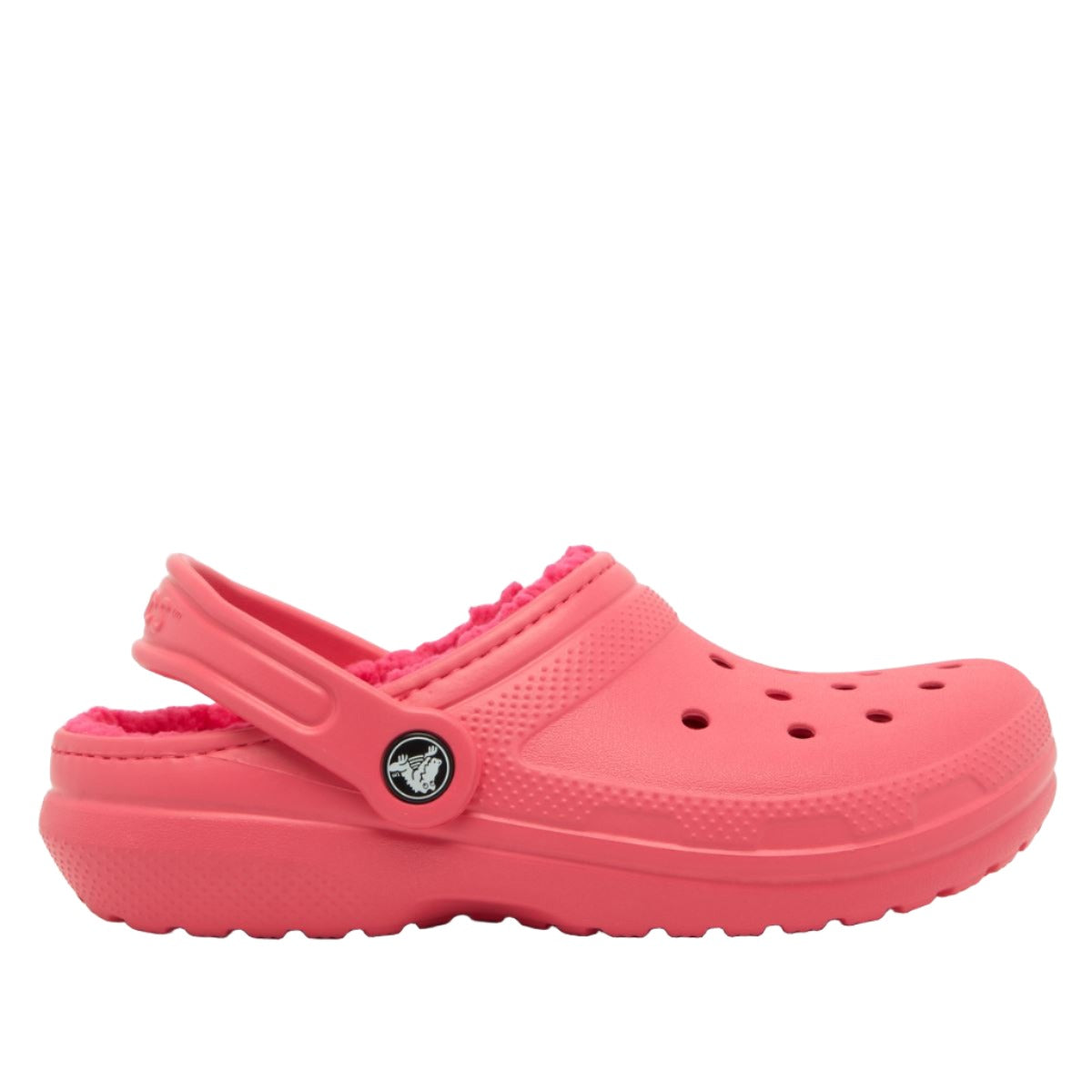 Crocs Kids Classic Lined Clog Hyper Pink Donaghys