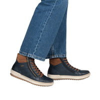 Rieker Womens Boot D0772-16 Blue Combination