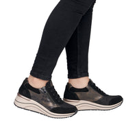 Rieker Womens Trainer D0T23-03 Black Combination