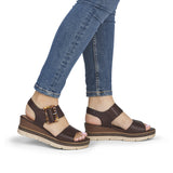 Remonte Womens Sandal D2L53-25 Brown