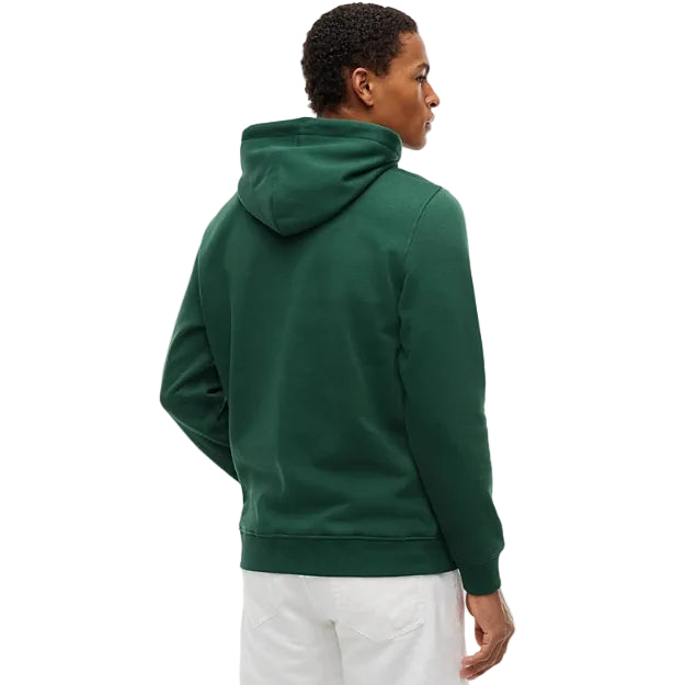 Tommy Jeans men's velvet green linear logo hoodie