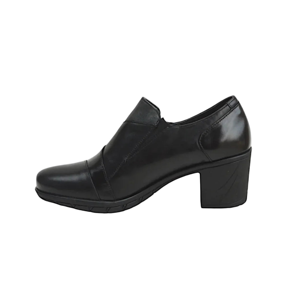 Fluchos women's black leather shoe