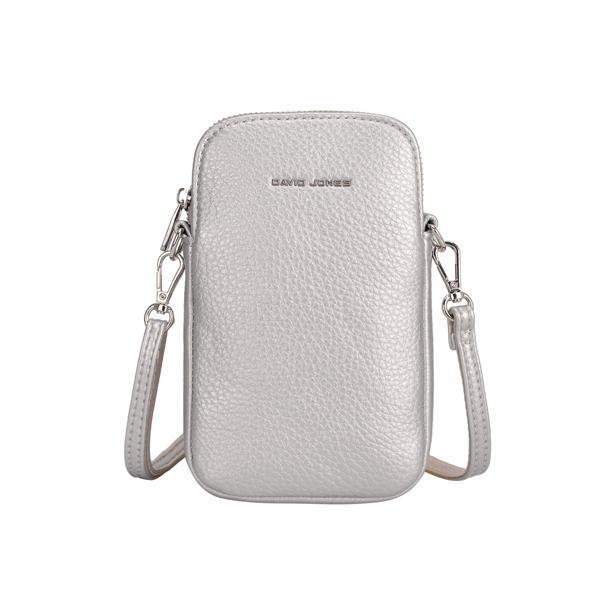 David Jones Womens Phone Bag NV6937 1 Silver