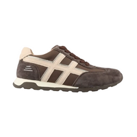 Drilleys Forty Eight women's chocolate brown retro trainers