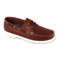 Dubarry Admirals Brown Leather Boat Shoes - Premium Waxed Leather Deck Shoes