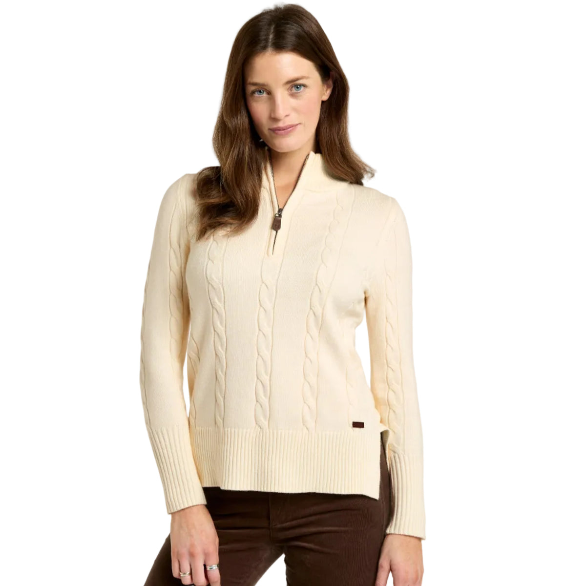 Dubarry Womens Sweater Burtonpoint Chalk
