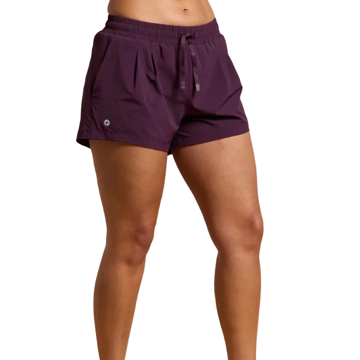 Gym+Coffee Contender women's grape noir training shorts