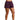 Gym+Coffee Contender women's grape noir training shorts