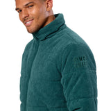 Gym+Coffee Unisex Jacket Cord Puffer Amazon Green