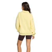 Gym+Coffee Womens Daily Collared Sweatshirt Butter Yellow