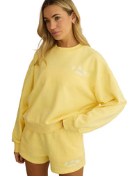 Gym+Coffee Urban Crew Sweatshirt Lemon Sorbet