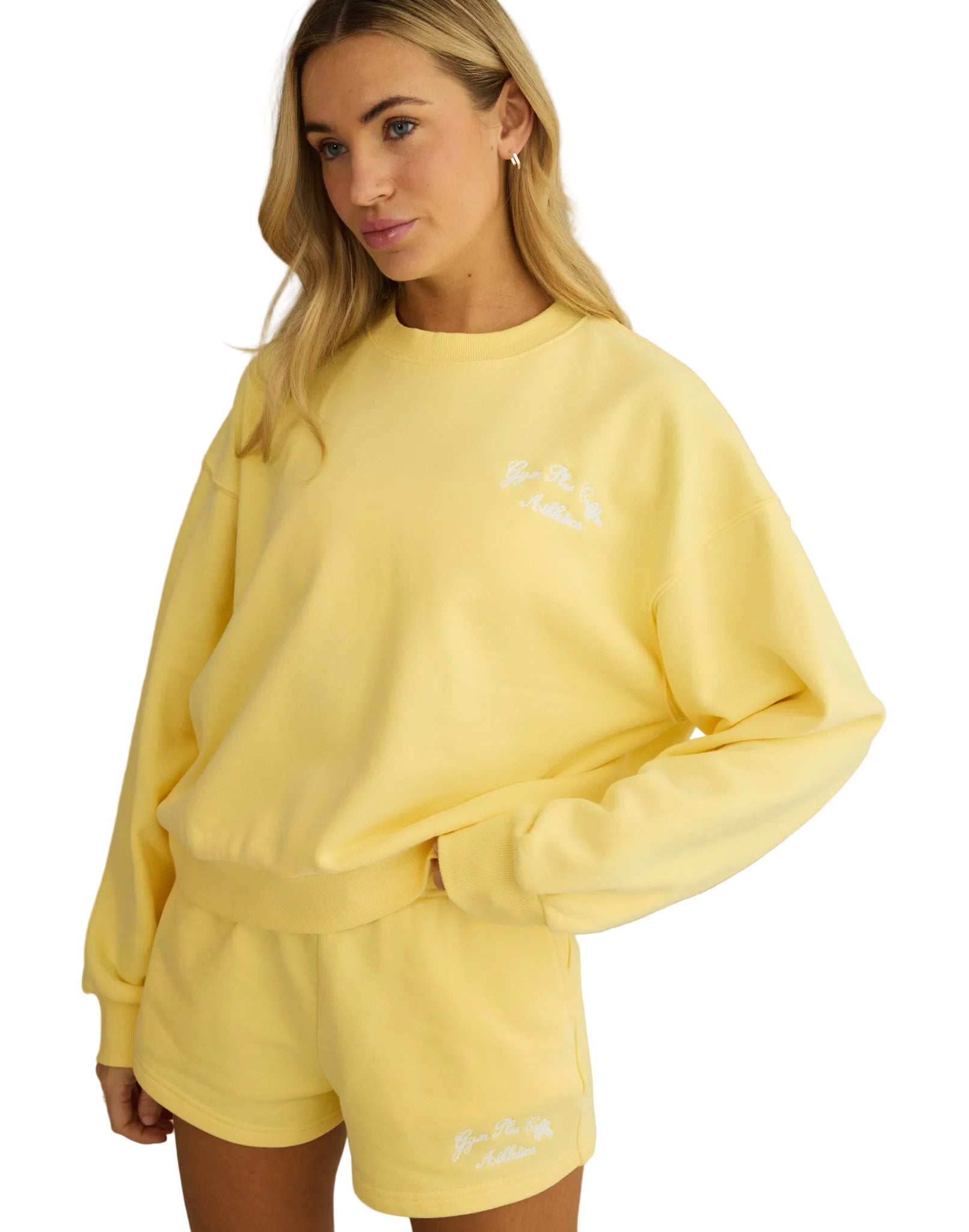 Gym+Coffee Urban Crew Sweatshirt Lemon Sorbet