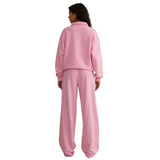 Gym+Coffee Womens Jogger Wide Leg Pink Blossom