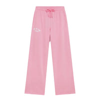 Gym+Coffee Womens Jogger Wide Leg Pink Blossom