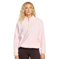 Gym+Coffee Womens Polar Half Zip Fleece Ballet Pink