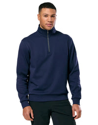 Gym+Coffee Mens Half Zip Clubhouse Twilight Navy