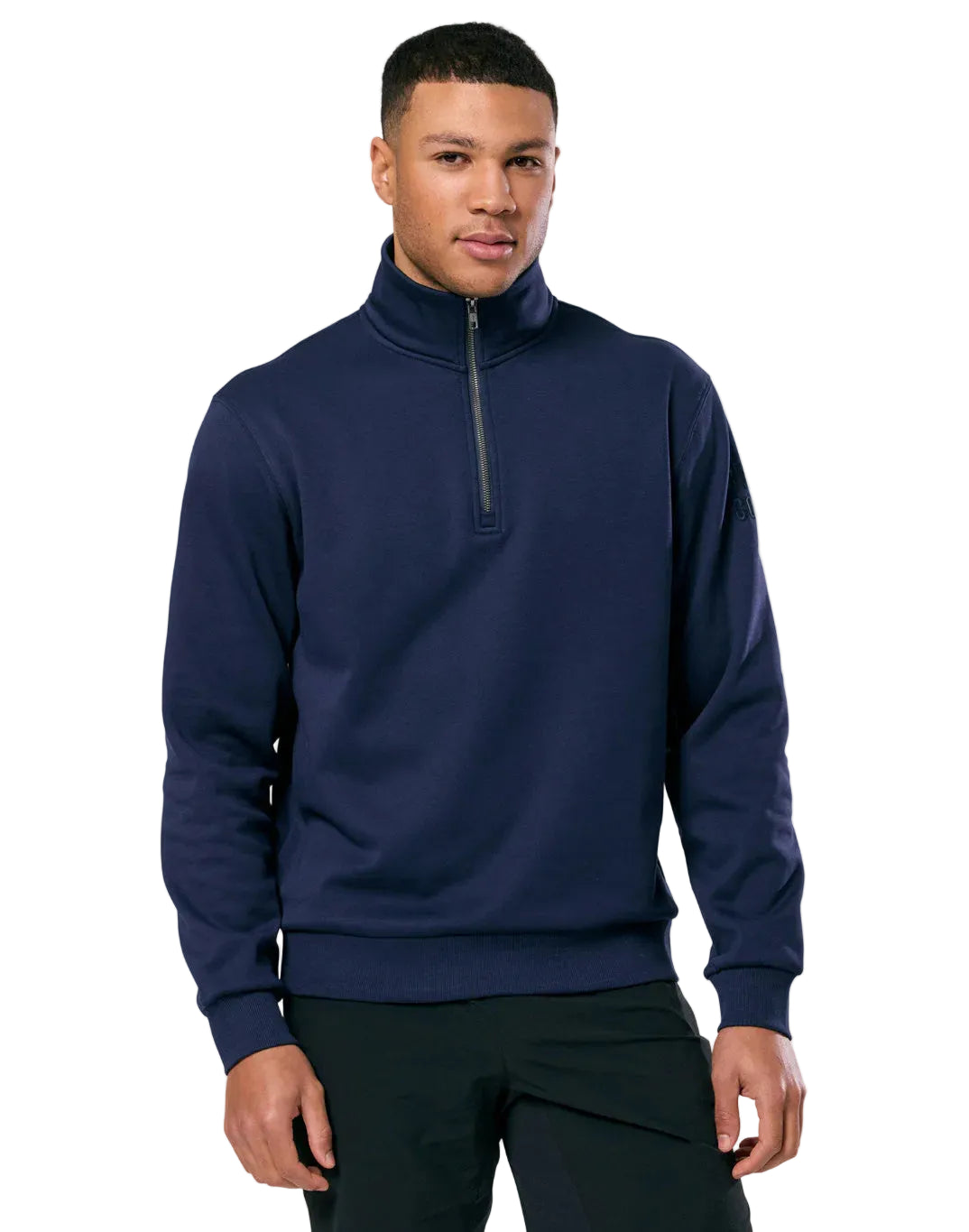 Gym+Coffee Mens Half Zip Clubhouse Twilight Navy