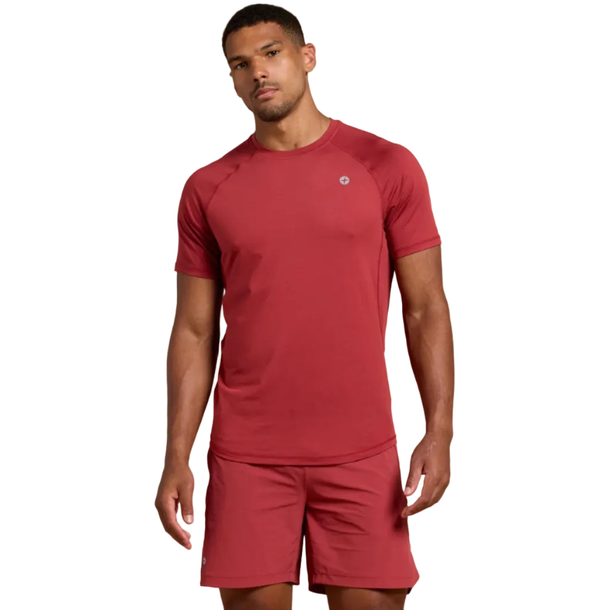 Gym+Coffee men's rust Relentless training t-shirt