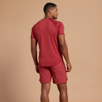 Gym+Coffee men's rust Relentless training t-shirt