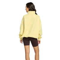 Gym+Coffee Womens Sierra Half Zip Sweatshirt Butter Yellow