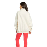 Gym+Coffee Womens Sierra Half Zip Sweatshirt Warm White