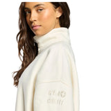 Gym+Coffee Womens Sierra Half Zip Sweatshirt Warm White